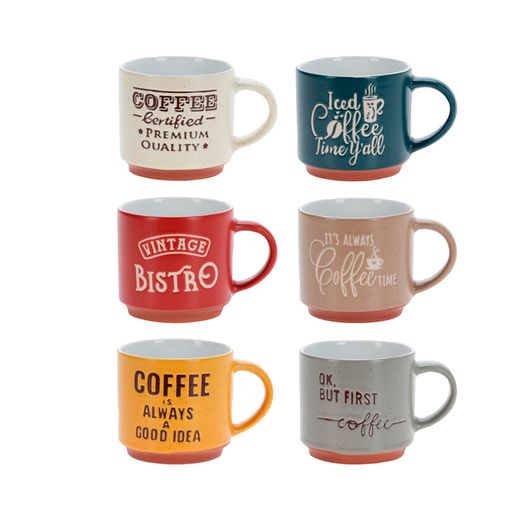 Tasses Gres Model Assortits 6 Unitats