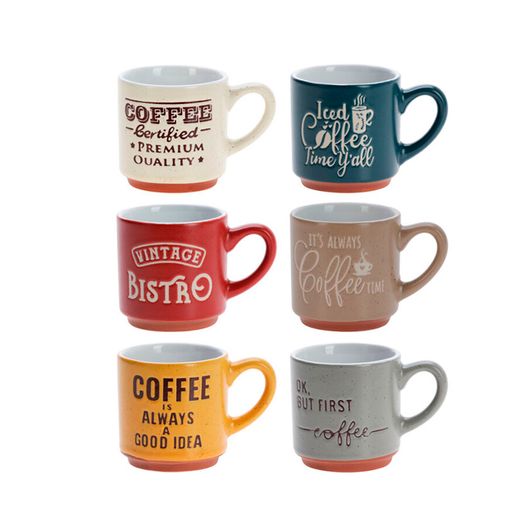 Tasses Gres Model Assortits 6 Unitats