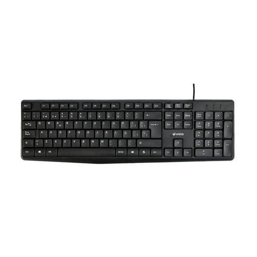 Teclat Amb Cable Usb Negre Únic