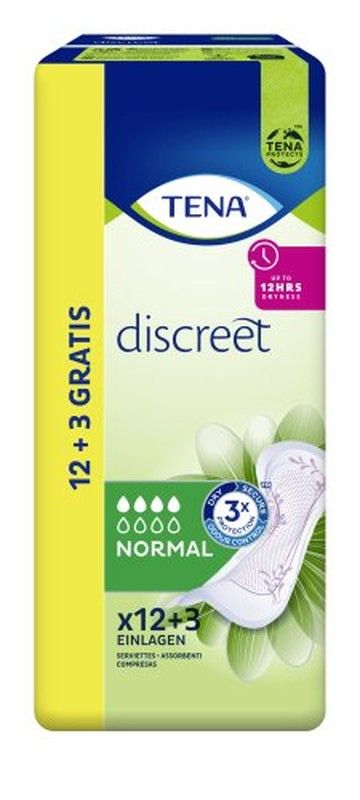 Tena Discreto Normal (12+3) 4g