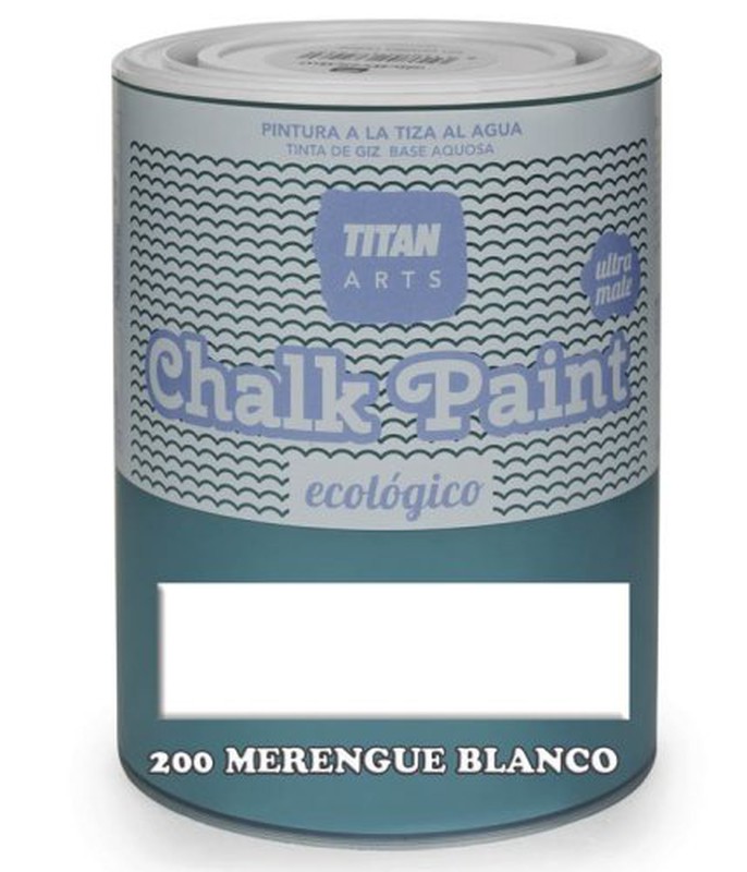 CHALK PAINT BLANCO MERENGUE PINTURA A LA TIZA 750ML. TITANLUX