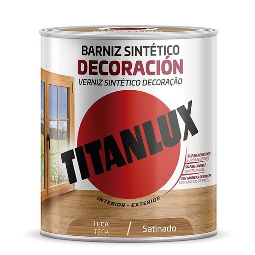 Titanlux Verniz Deco Teca Cetim. 750M