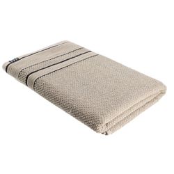 Toalha de Banho 70X130 100% Alg. Bege/Preto