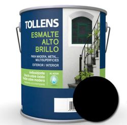 Émail à l'eau noir brillant Tollens 750