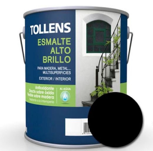 Émail à l'eau noir brillant Tollens 750