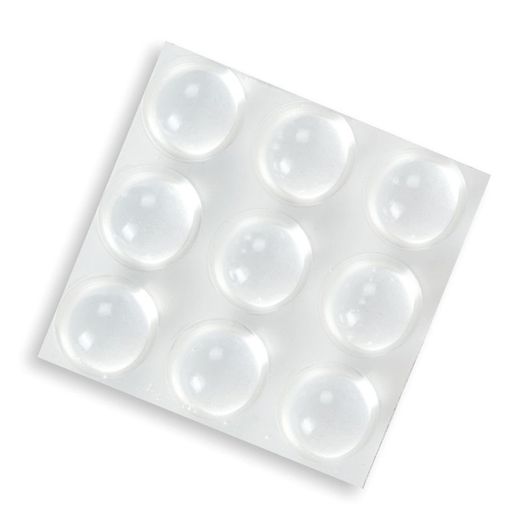 Tope de silicona EHL Gota Paragolpes Trans.9 Ud.20X20 Mm.