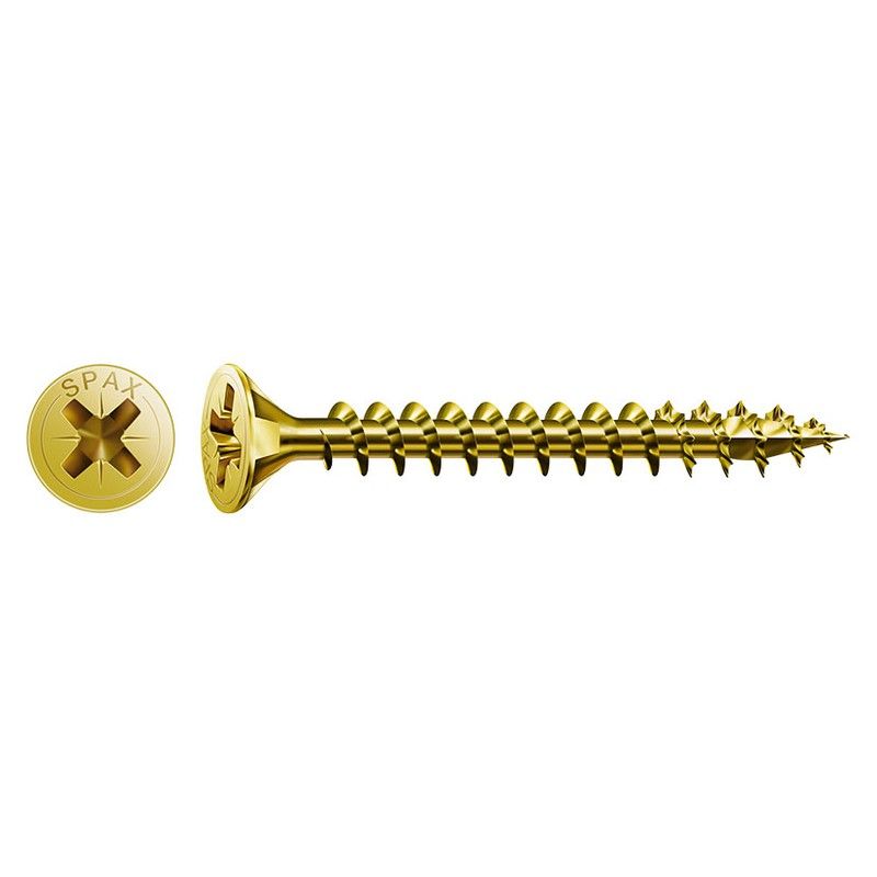 Tornillo aglomerado SPAX Tornillo Pozidriv 4,5X50 Abc Spax Bicrom