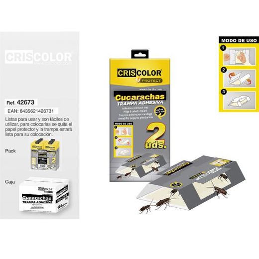 Trampa Cucarachas Adhesivas (2U)  42673