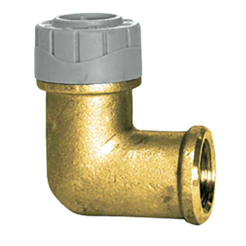 Tubería y accesorios polibutileno ST. HIDRÁULICA Polyplumb Codo 90º Laton Hembra Polibut.22-3/4"