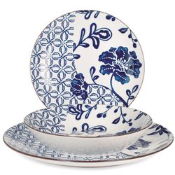 Vaisselle en porcelaine 18 pièces coupé Seta