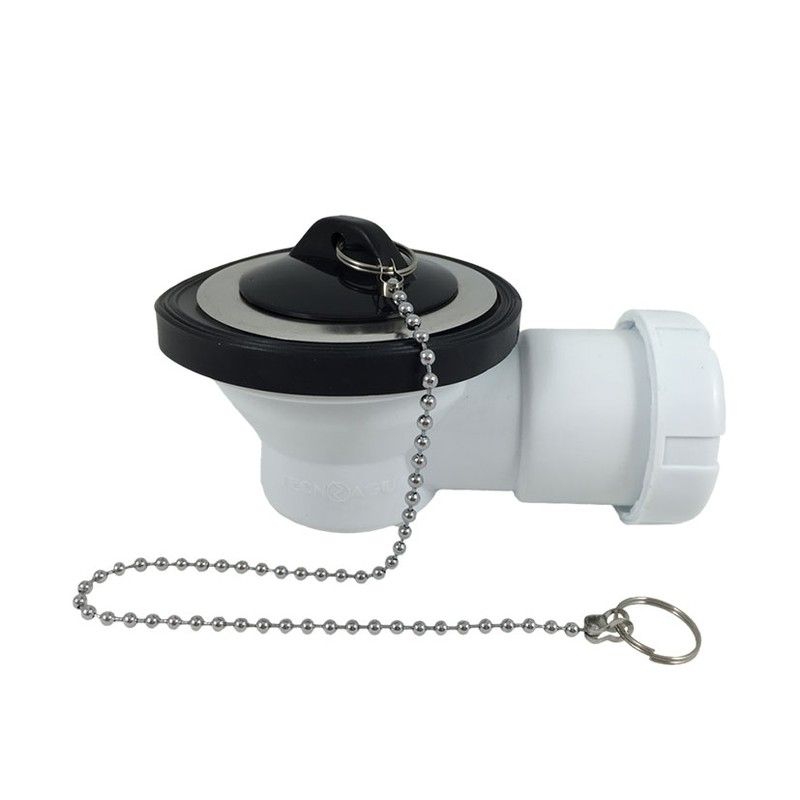 Válvula horizontal extrabaja lavabo/bidé TECNOAGUA T-361 Valvula H Baja T/Cadena Ø70  1 1/2