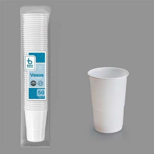Verres réutilisables blancs 250 Pp. (50) 730156