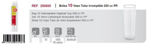 Gots Tub 330 Pp Transp. (10) 250600