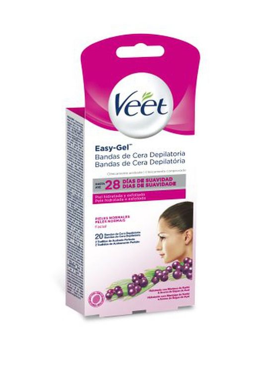 Cire froide Veet (20B) pour le visage normal