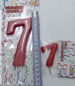 Vela Cumpleaños Nñ 7 Gigante