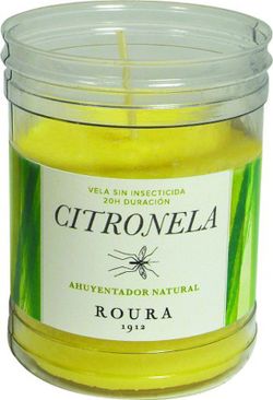 Bougie Moustique Verre Pvc 30H