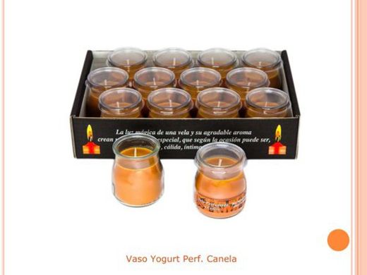 Vela Perf.Yogurt Canela