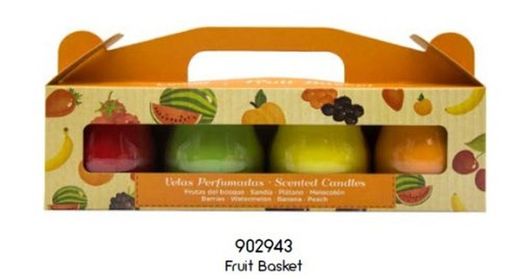 Conjunto de 4 velas Perf.Yogurt - Frutadas 902943