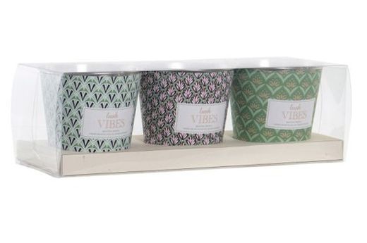 Ensemble de 3 bougies en zinc 80 g R-180590