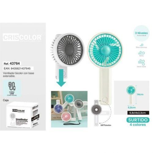 Ventilador Extensible Recargable 43764