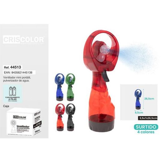 Ventilateur à piles avec pulvérisateur 44513