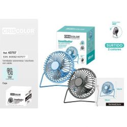 Ventilador Sobretaula Recarregable 43757
