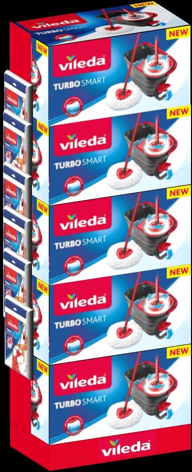 Vileda Cubo Turbo Mini (Expo 5Cub+6Rec)