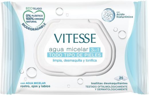 Lingettes démaquillantes à l'eau micellaire Vitesse (30)