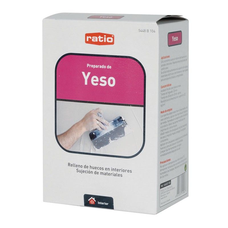 Yeso fino RATIO. Yeso Preparado 1 Kg